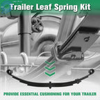 2X 1750lb Capacity 4 Leaf Double Eye Spring for Make Model