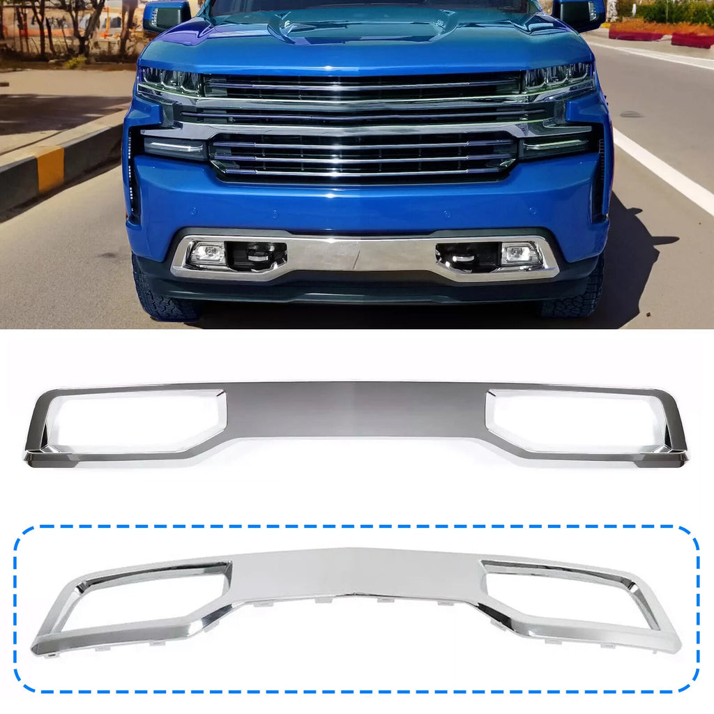 Front Bumper Fascia Skid Plate Cover for Chevrolet Silverado 1500 (2019–2022)