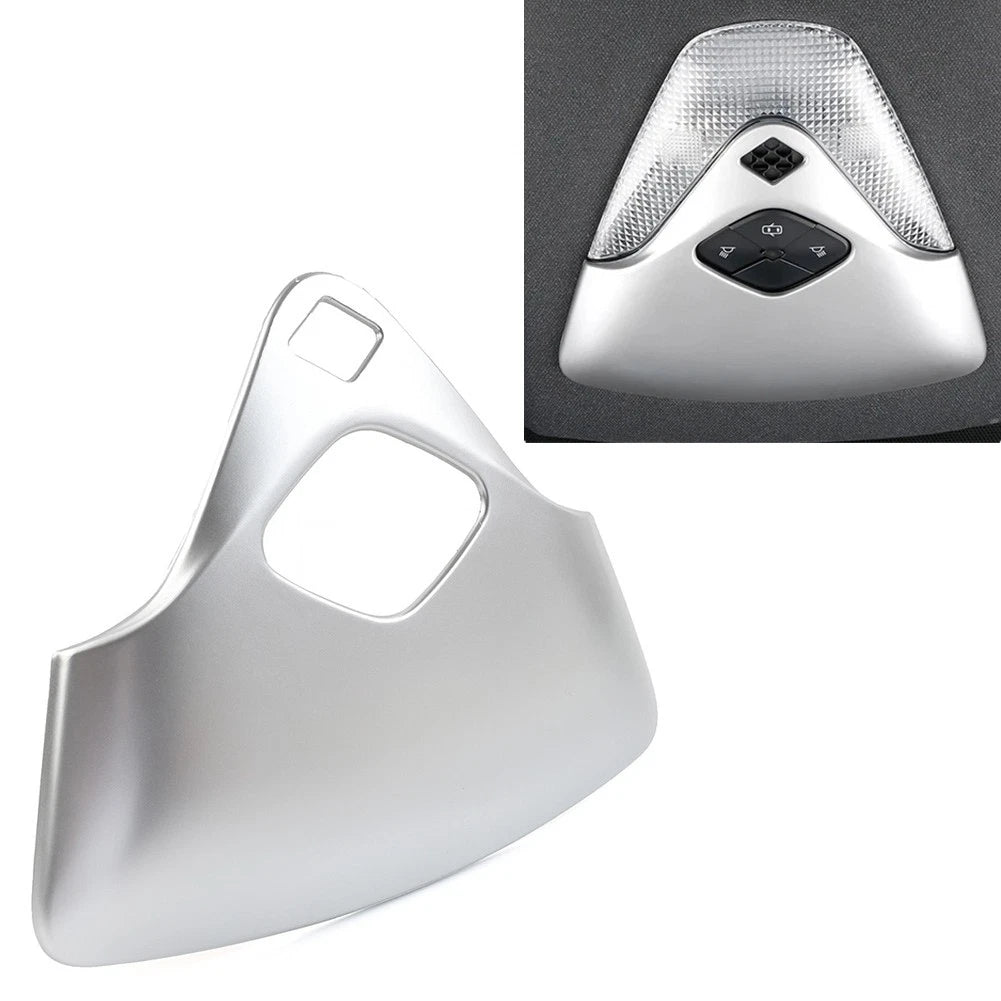 Front Roof Reading Light Lamp Cover Trim for Toyota C-HR (2016–2023) Matte Silver