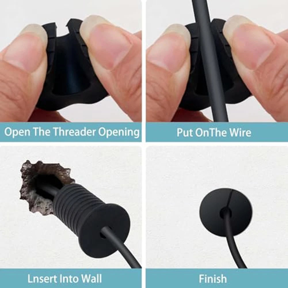 Starlink Cable Routing Kit Silicone Rings Drill Bits Wall Clips