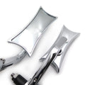 Handlebar Racing Mirror for Honda Suzuki Kawasaki Yamaha (7/8" 1" 22mm 25mm) Chrome
