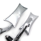 Handlebar Racing Mirror for Honda Suzuki Kawasaki Yamaha (7/8" 1" 22mm 25mm) Chrome