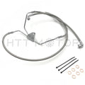 Stainless Brake Line Kit for Harley Touring (2008–2013) 14" Monkey Handlebars