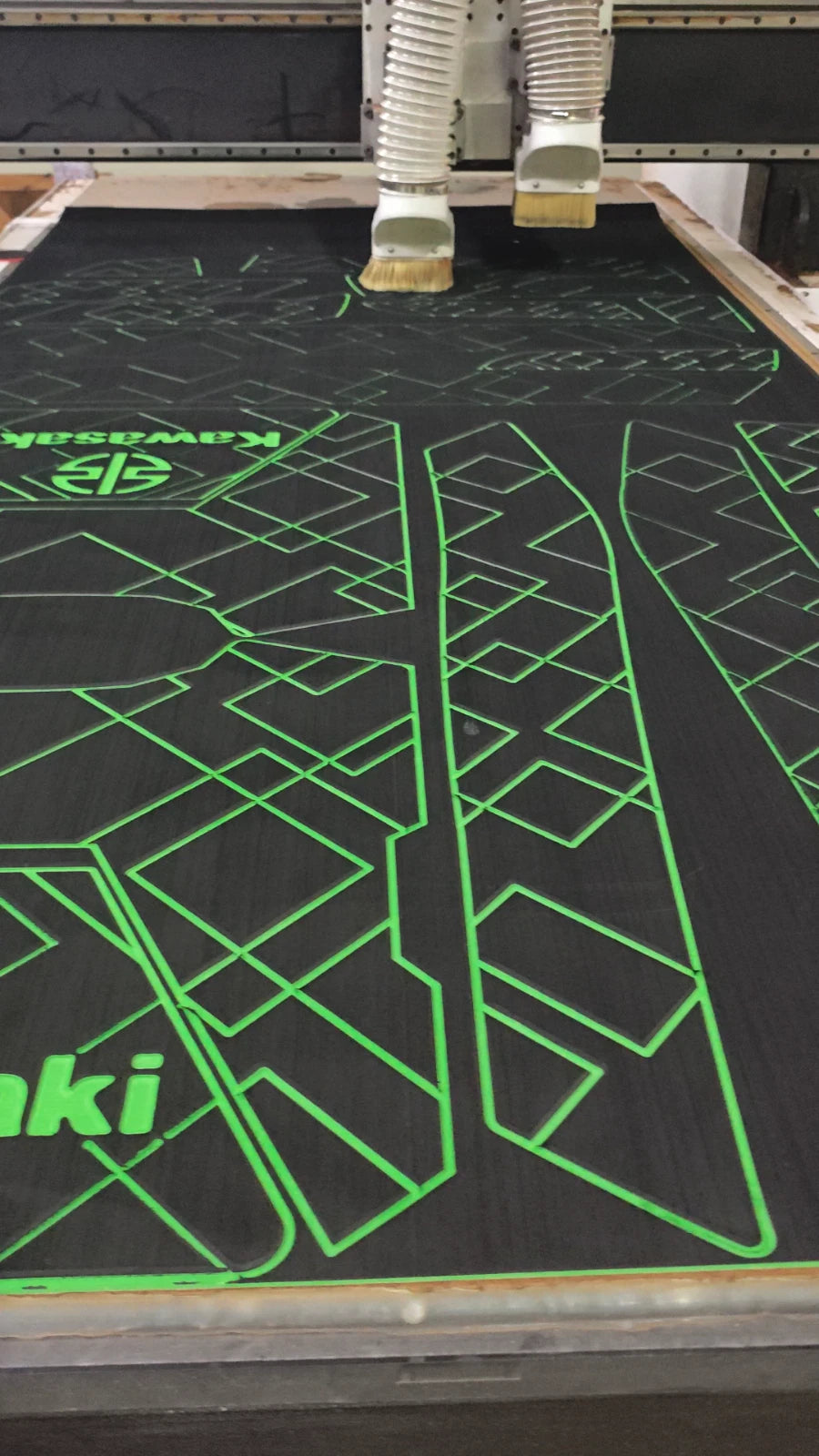 Custom Eva Foam Non-slip Traction Mats for Kawasaki SC (1991)