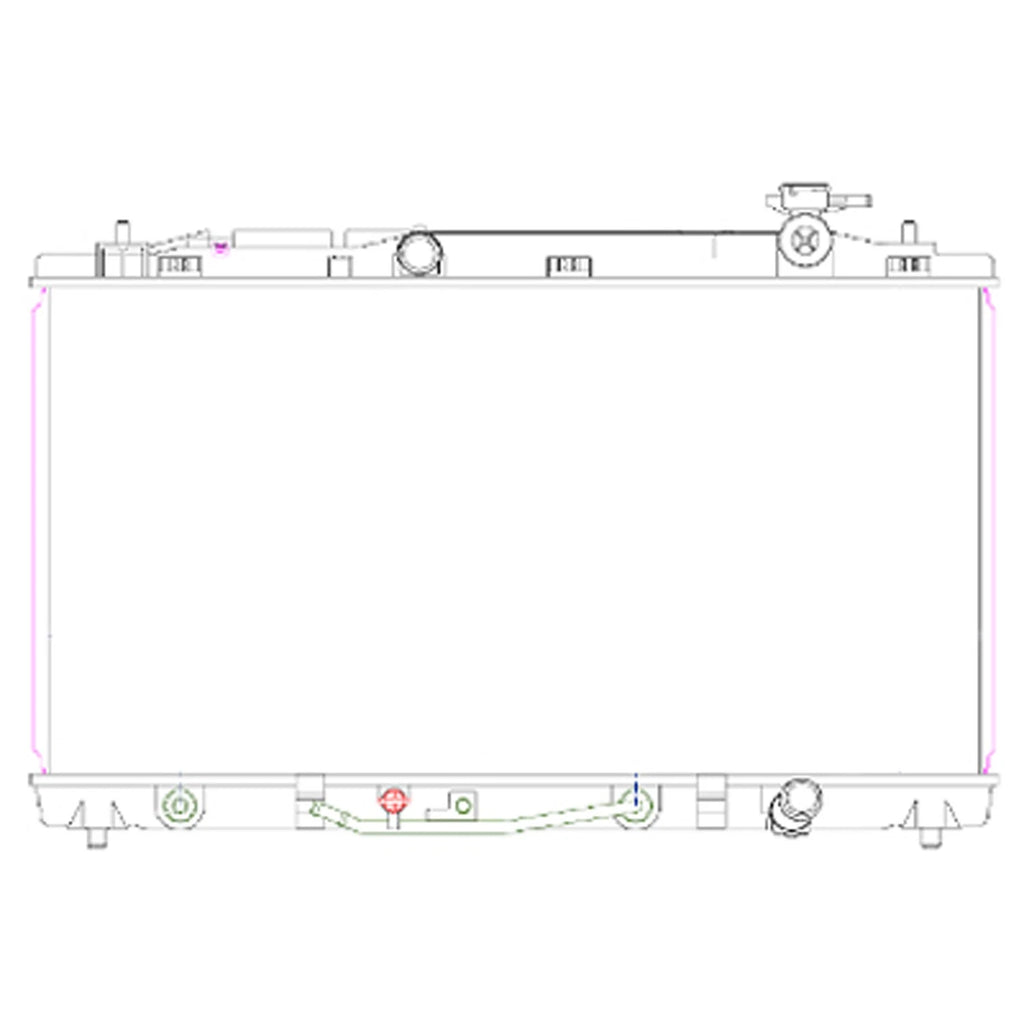 Replacement Plastic/Aluminum Radiator w/o Towing Pakcage (See Compatible Chart)