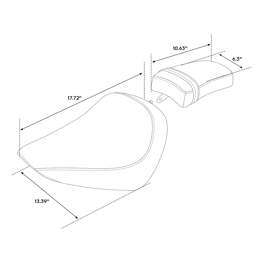 Passenger Seats for Harley Softail Standard Street Bob FXBB (2018–2024)