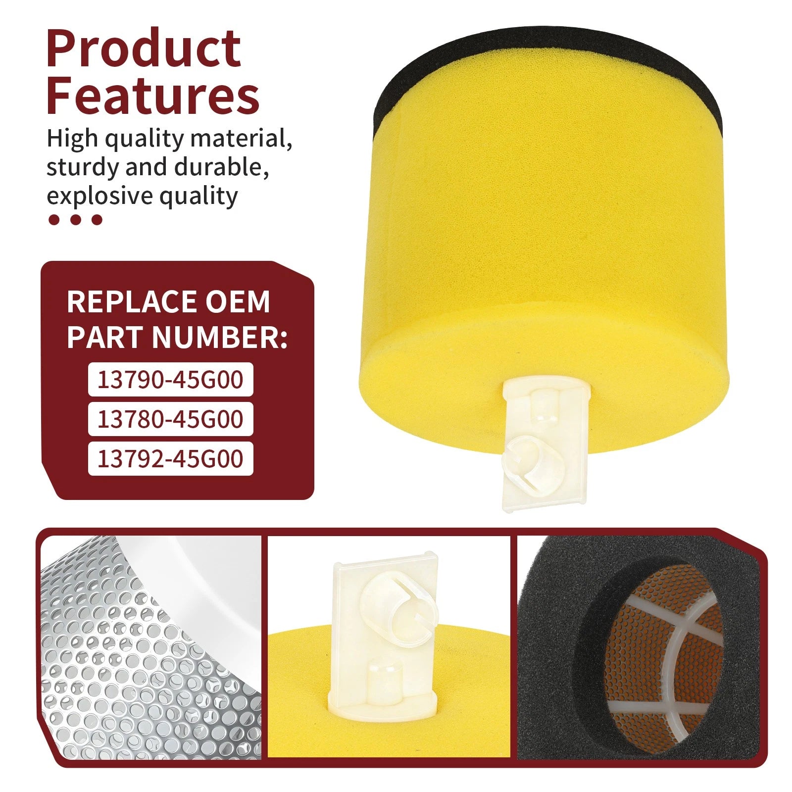 Air Filter Cleaner Holder for Suzuki Quadracer 450 LT-R450 LTR450 (2006–2009)