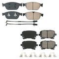 Akebono 2X Front Rear Ceramic Disc Brake Pad Kit for Audi Q5 SQ5 (2018–2023)