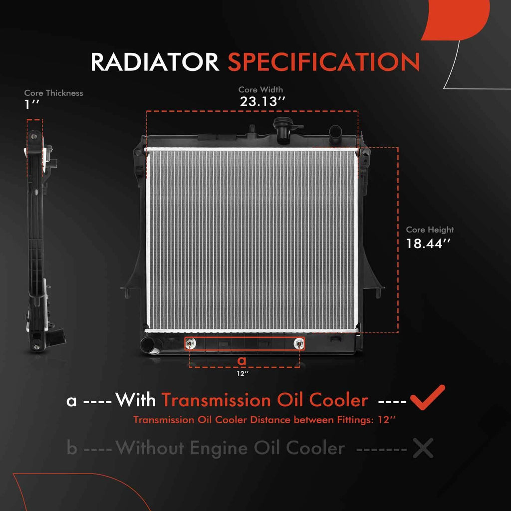 Radiator for Chevy Colorado GMC Canyon Hummer H3 H3T (2009–2012)