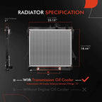 Radiator for Chevy Colorado GMC Canyon Hummer H3 H3T (2009–2012)