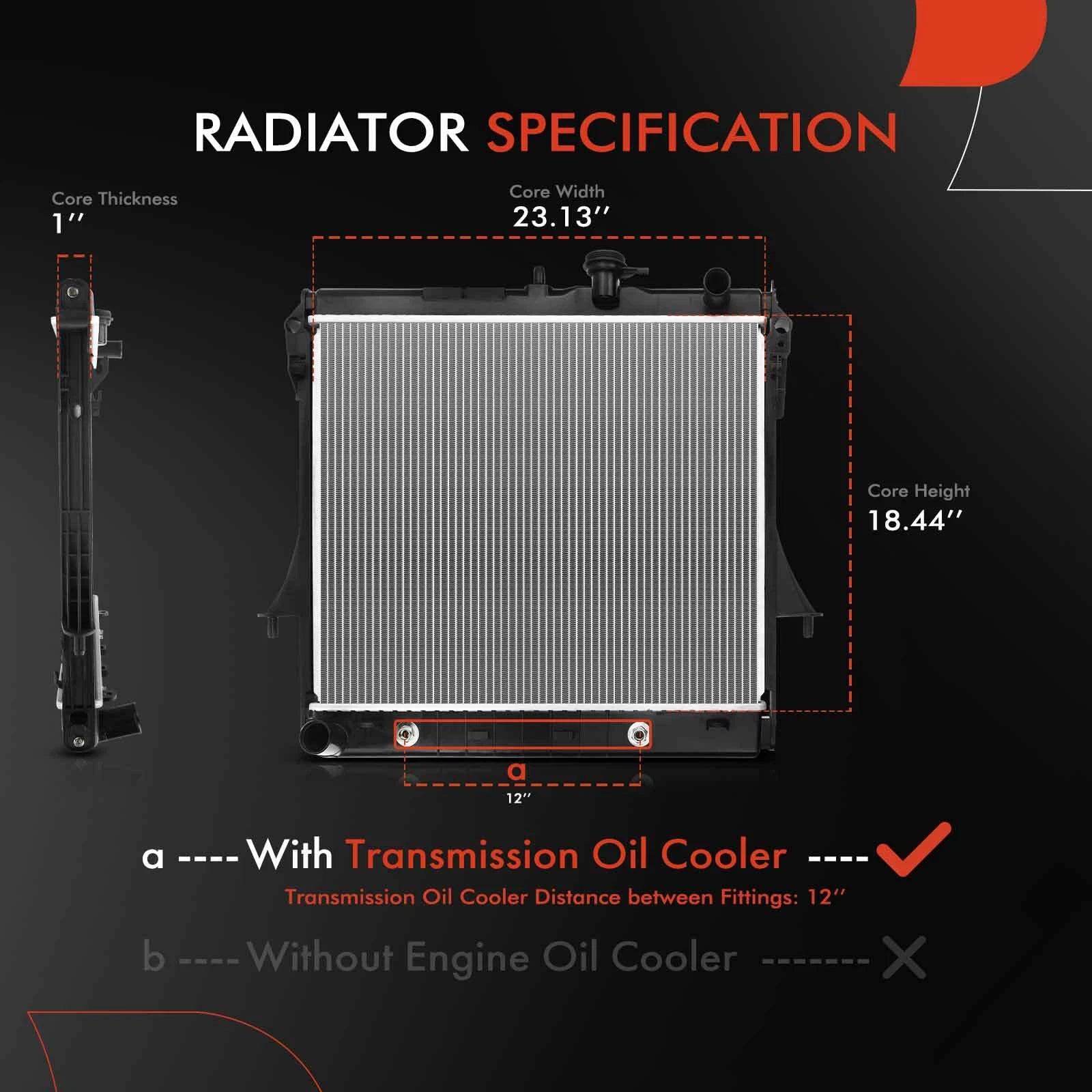 Radiator for Chevy Colorado GMC Canyon Hummer H3 H3T (2009–2012)