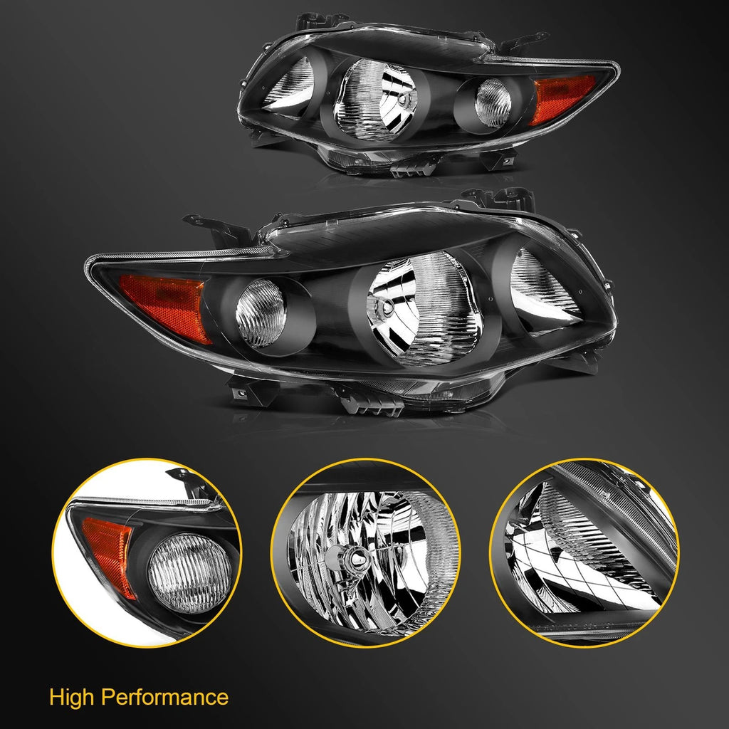 Headlight Assembly for Toyota Corolla (2009–2010)