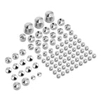 Chrome Bolt Toppers Caps for Harley Davidson Softail Twin Cam (1984–2006)