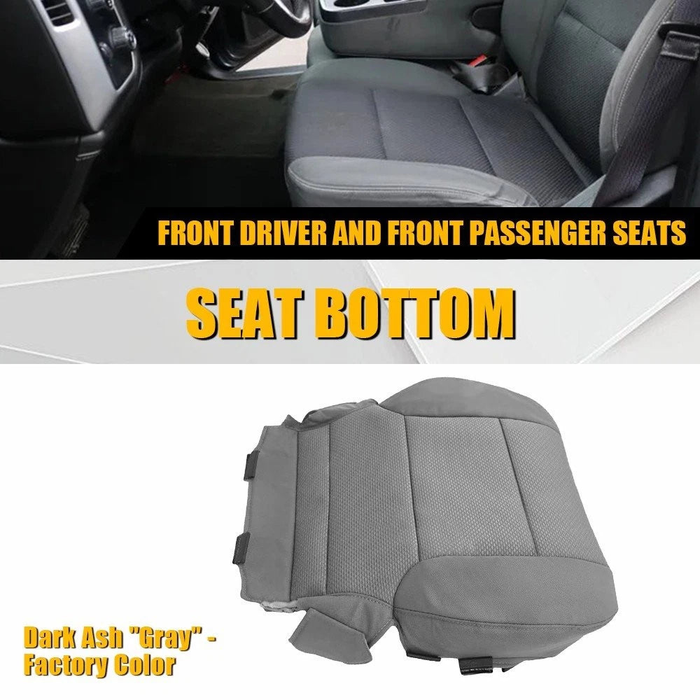 Driver Bottom Cloth Seat Cover for GMC Sierra 1500 2500HD 3500HD (2015–2019) PY