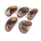 50pcs Set of 330x10mm Sanding Belts Aluminium Oxide