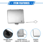 Rear Bumper Tow Hook Eye Hole Cover for Mercedes-Benz R350 (2011–2012) Silver Tone