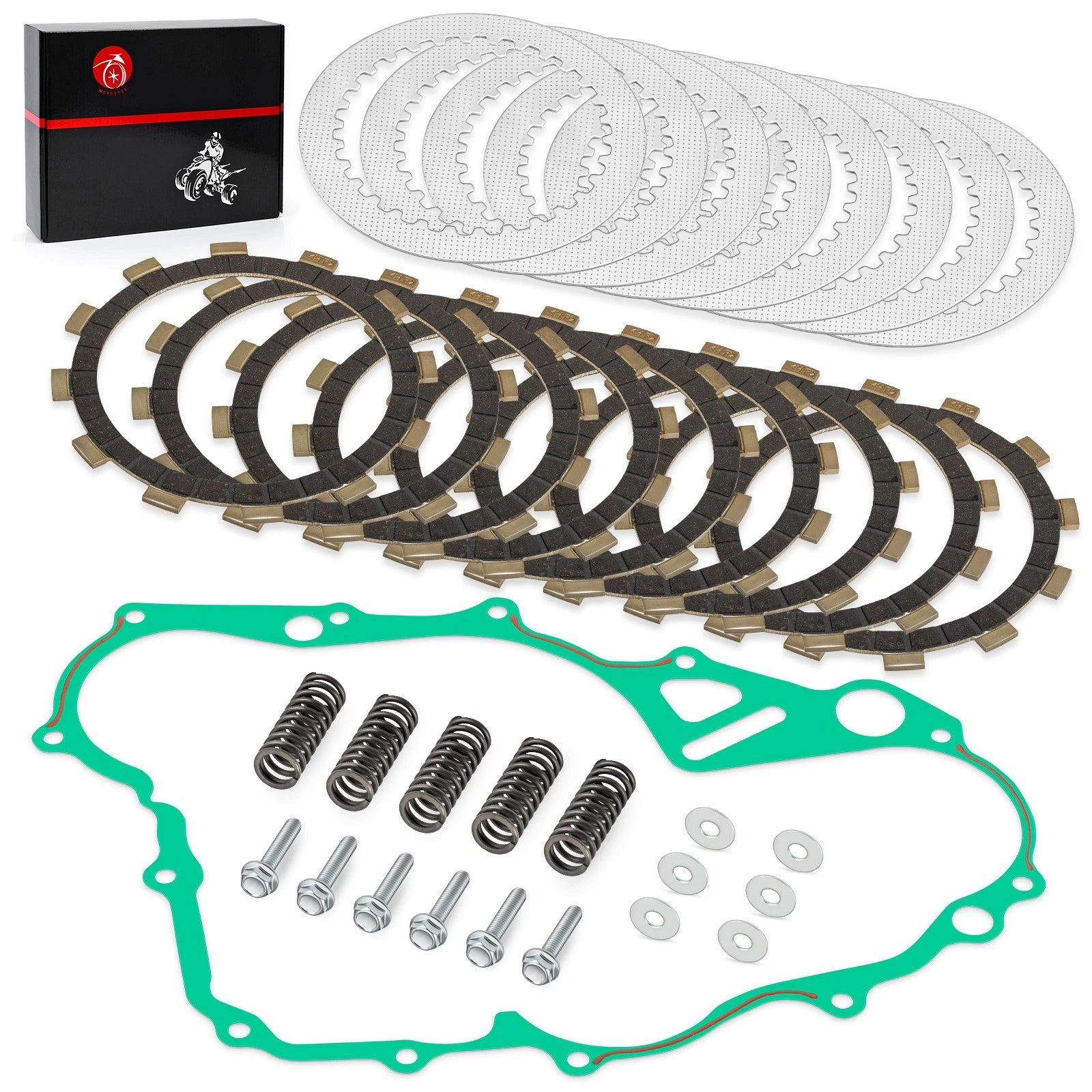 Clutch Friction Steel Plates & Spring Gasket Kit for Yamaha YZ250FX (2015–2019)