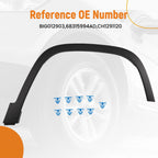 Front RH Fender Trim for Jeep Cherokee (2019–2023) 68315994AD, Black