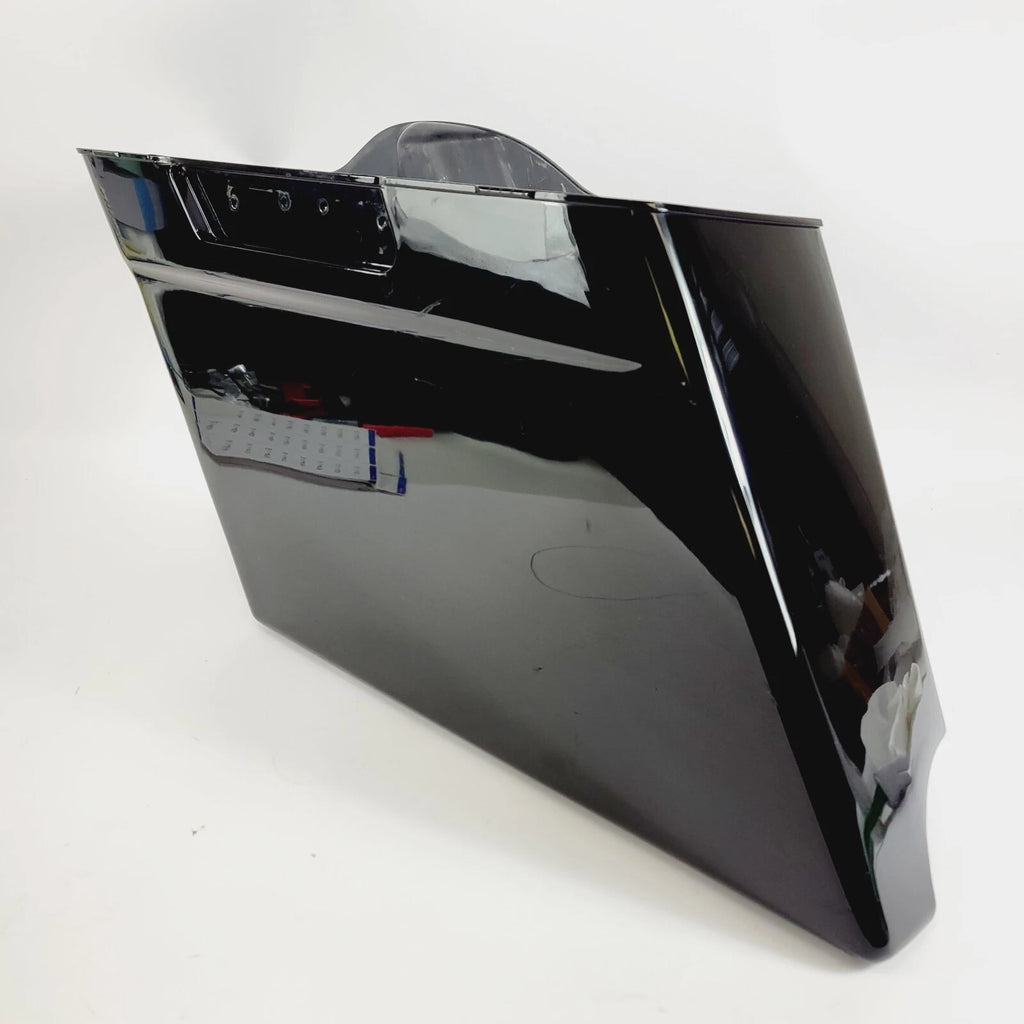 5" Black Left Stretched Extended Saddlebag for Harley Davidson Touring (1993–2013)