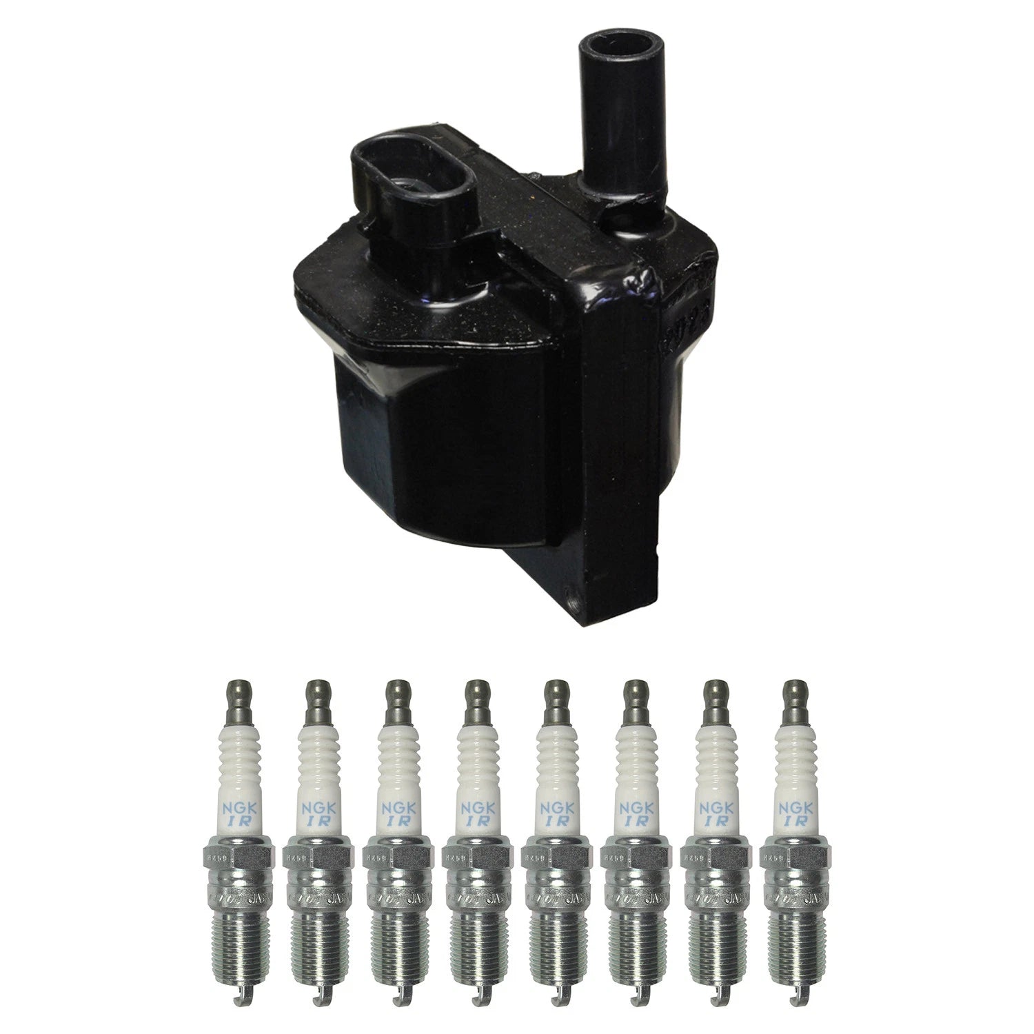 Denso Ignition Coil & 8 NGK Iridium Spark Plugs Kit for Camaro Corvette (1997–2004)