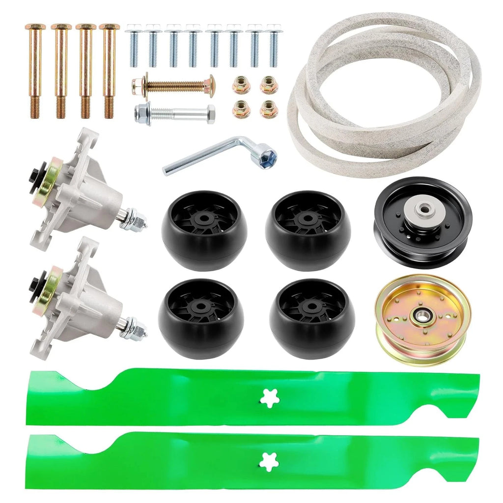 Mower Blade Spindle Belt Wheel Idler Kit for Husqvarna RZ4623 RZ46i Z246 (2010–2023)