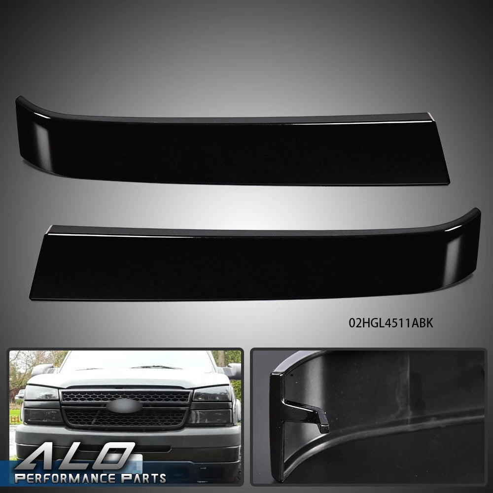 Set of 2 Grille Molding Panels for Chevrolet Silverado (2003–2007)