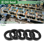 Set of 5 Oil Seal Rotary Shaft Seal NBR Rubber 35x50x10mm for Various Models