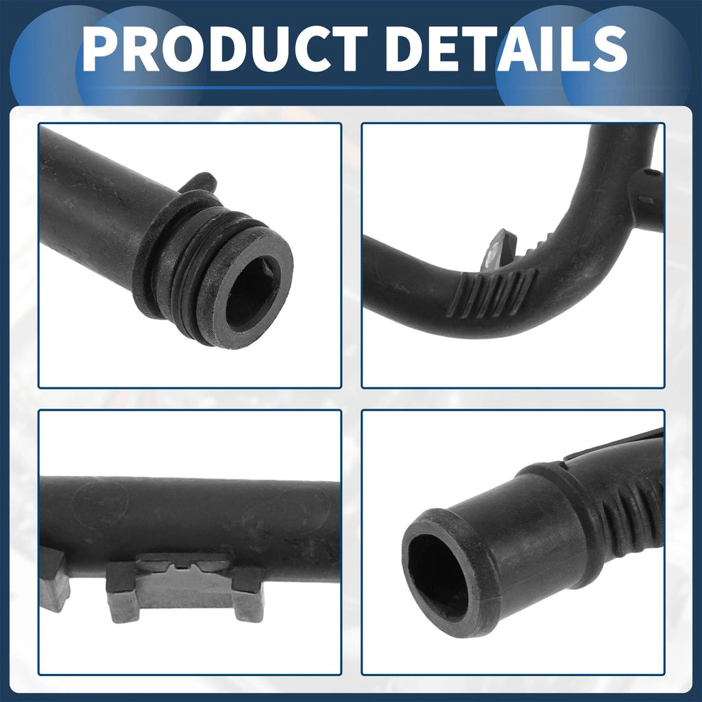 Radiator Hose for Audi TT (2008–2014) No. 03L121065AJ Plastic Black