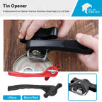 Professional Tin Can Opener for Smooth Edge Manual Safe Cut Lid