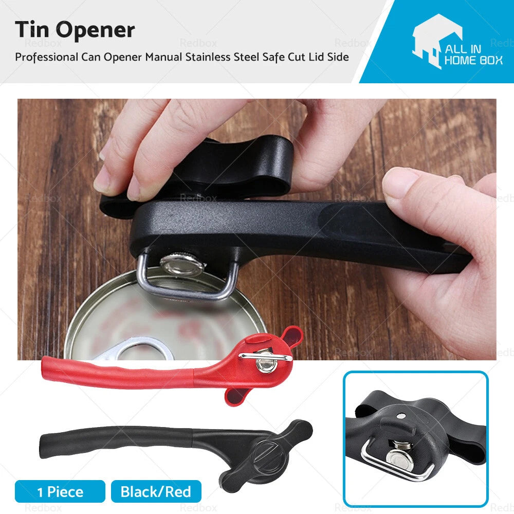 Professional Tin Can Opener for Smooth Edge Manual Safe Cut Lid