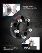 Hubcentric Wheel Spacers for Ford Mustang (2015–2023) 1 in 5x4.5 4x5x4.5