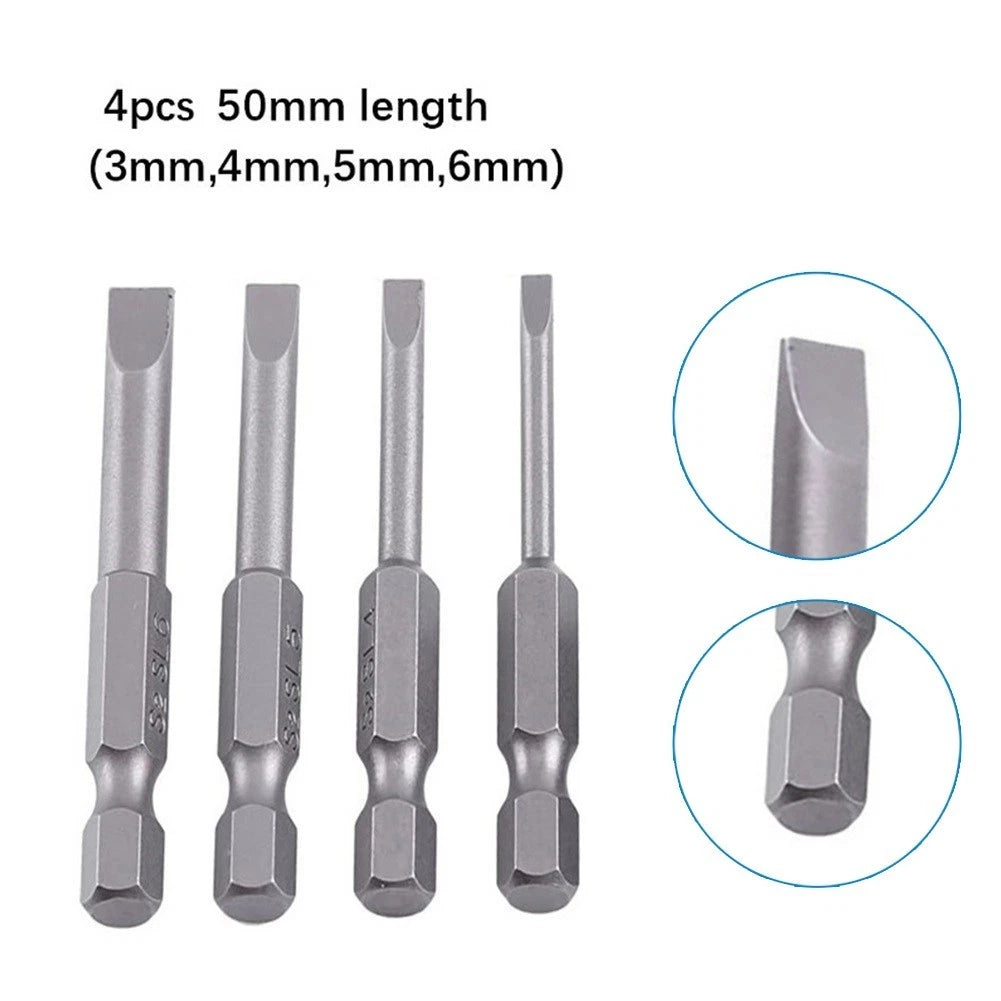 Screwdriver Bit Set SL3.0 SL4.0 SL5.0 SL6.0 for Automotive Use