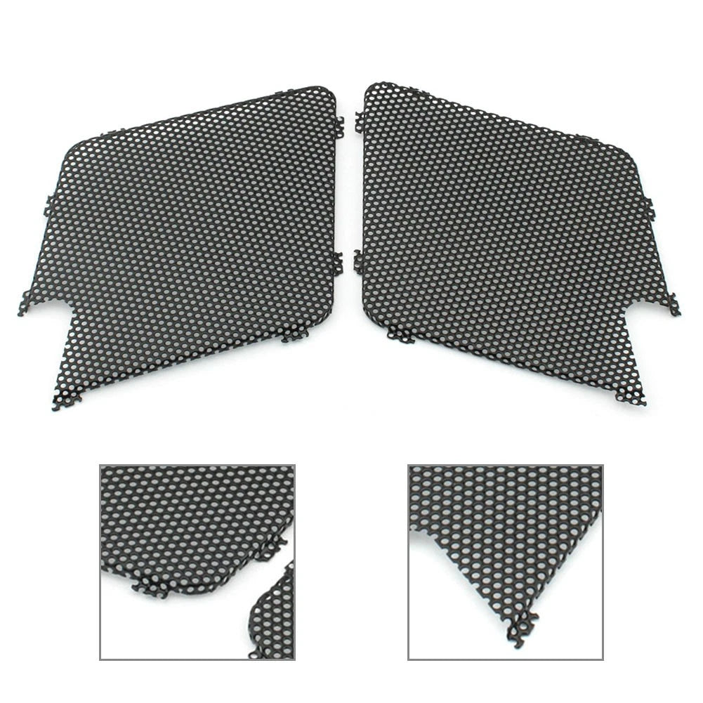 2X Front Speaker Cover Mesh for Honda GL1500 (1988–2000) Black