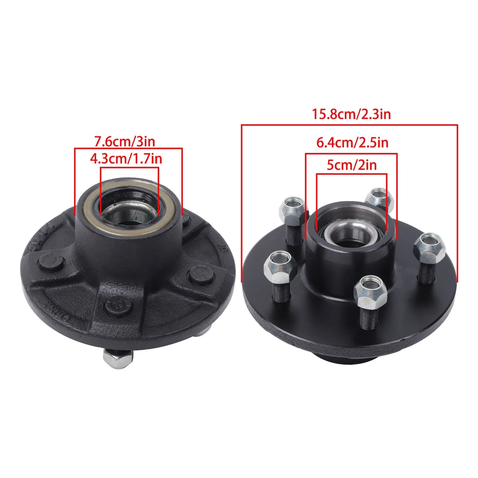 Idler Hub Kit for 3500lbs Axles (Trailer)