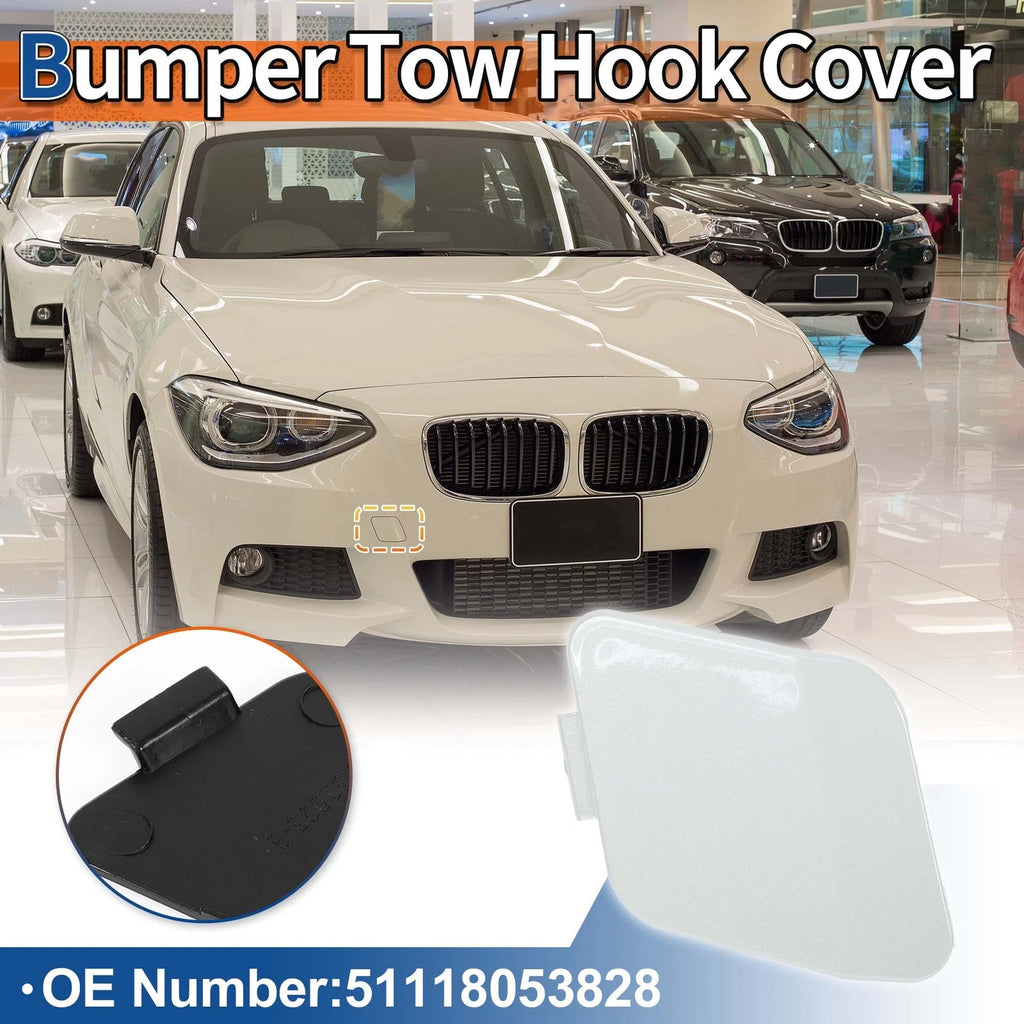 Tow Hook Cover for BMW 114i (2012–2014) No. 51118053828 Mineral White