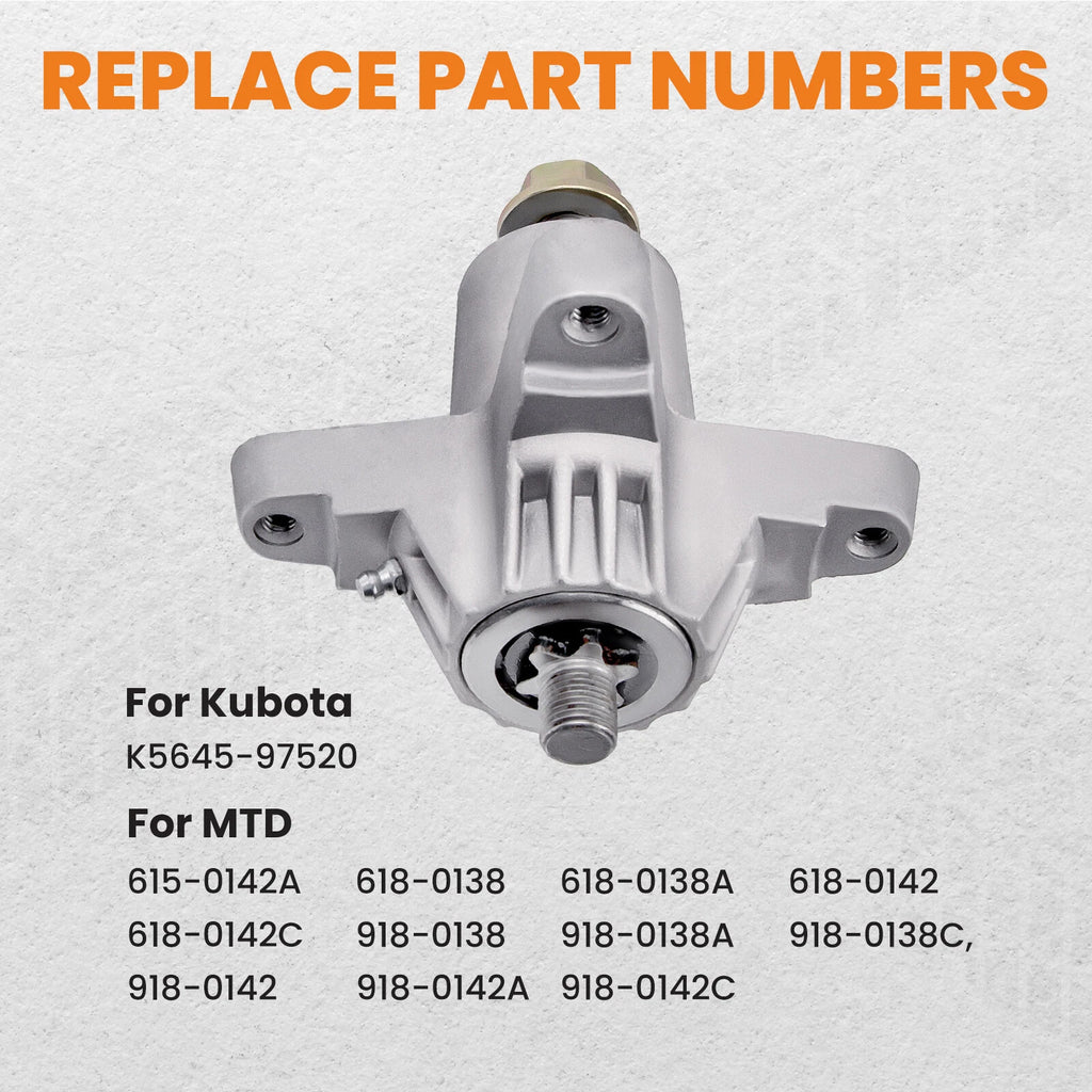 2x Spindle Assembly for MTD Cub Cadet Troy-Bilt (2018–2024)