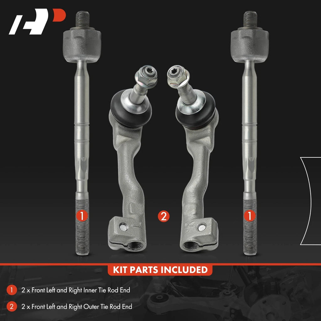 2X Steering Tie Rod End Front Inner for BMW X5 (2019-2021)