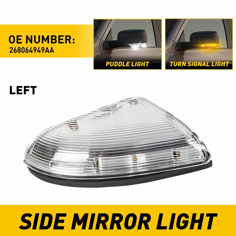 Left Mirror Turn Signal Puddle Light for Dodge Ram 2500 (2010–2014)