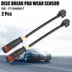 2X Brake Pad Wear Sensor for Mercedes-Benz SL500 (1715400617)