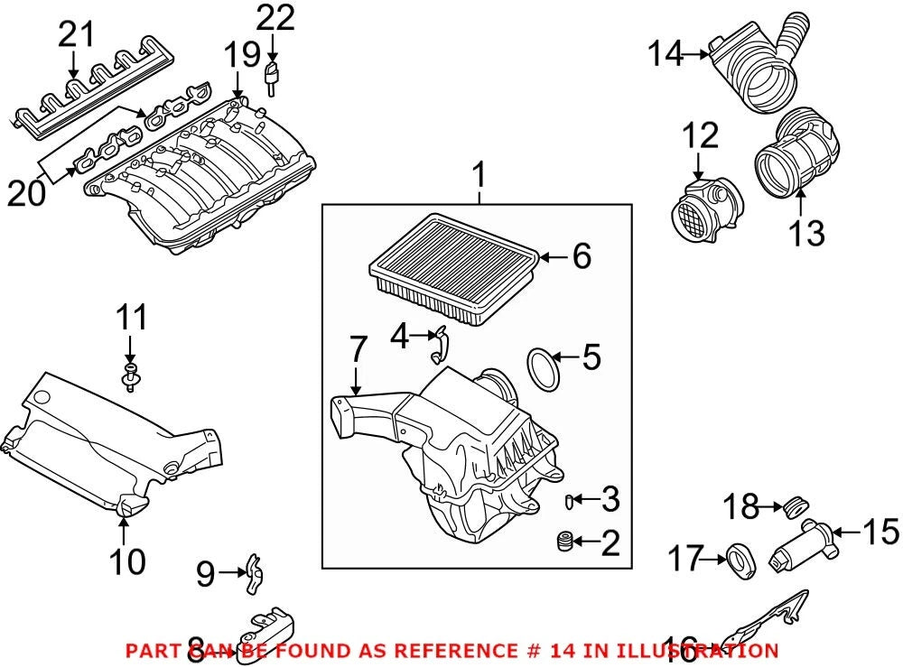 Mass Air Flow Sensor Boot Hose Tube for BMW E36 E46 E39 (1992–2006)