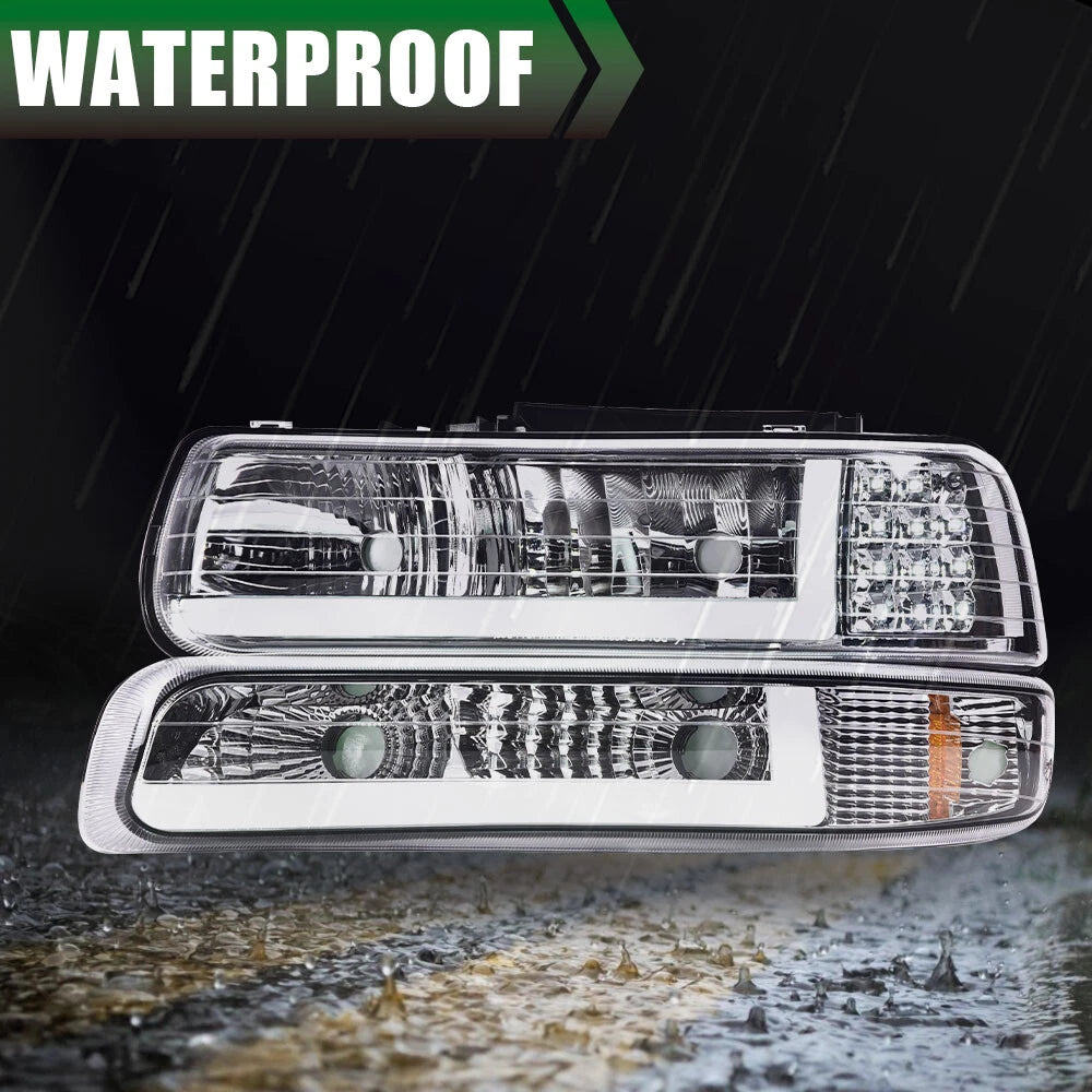 LED DRL Headlights and Fog Lights for Silverado/Suburban (1999–2006)