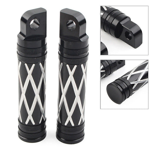1 Pair Black CNC Footrest FootPeg for Harley Sportster XL 1200 883 (2004–2023)