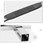 Stainless Steel Trailer Hitch Rear Step Bar for Class III 2" Receiver (37"x3.25")
