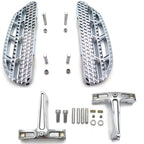 Chrome Leaf Dominator Passenger Footboard Knob for Harley Touring (1993–2008)