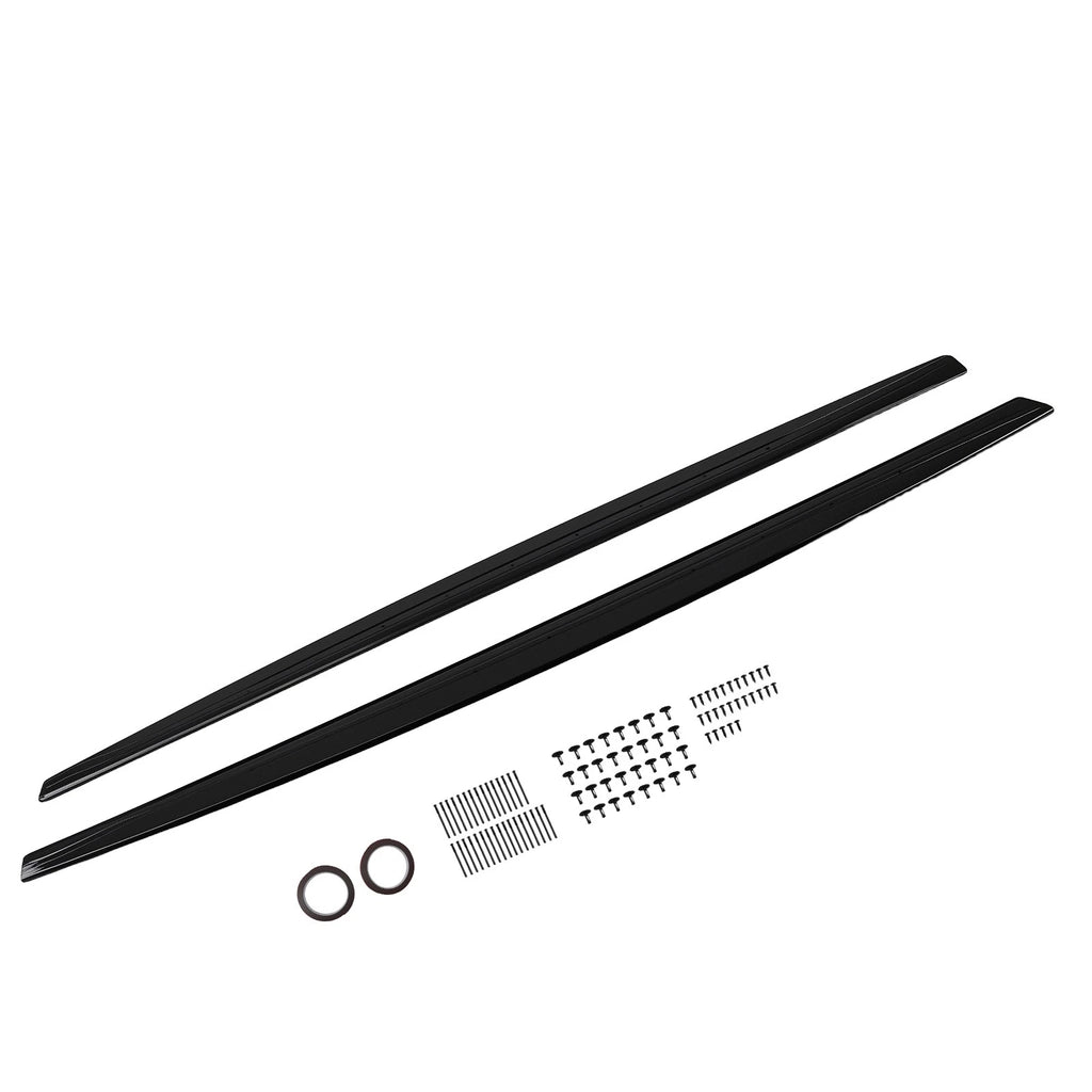 Black Side Skirt Extensions for BMW 4 Series (2014–2020)