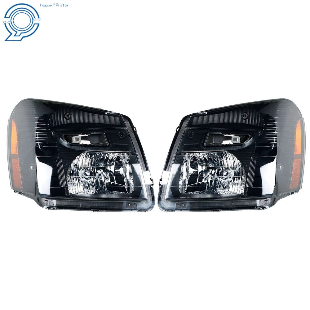 Headlights for Chevy Equinox (2005–2009) Black Housing Smoked Lens Assembly