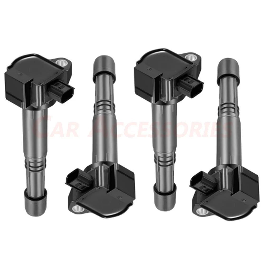 Set of 4 Ignition Coils & Iridium Spark Plugs for Honda Accord (2003–2017) UF712