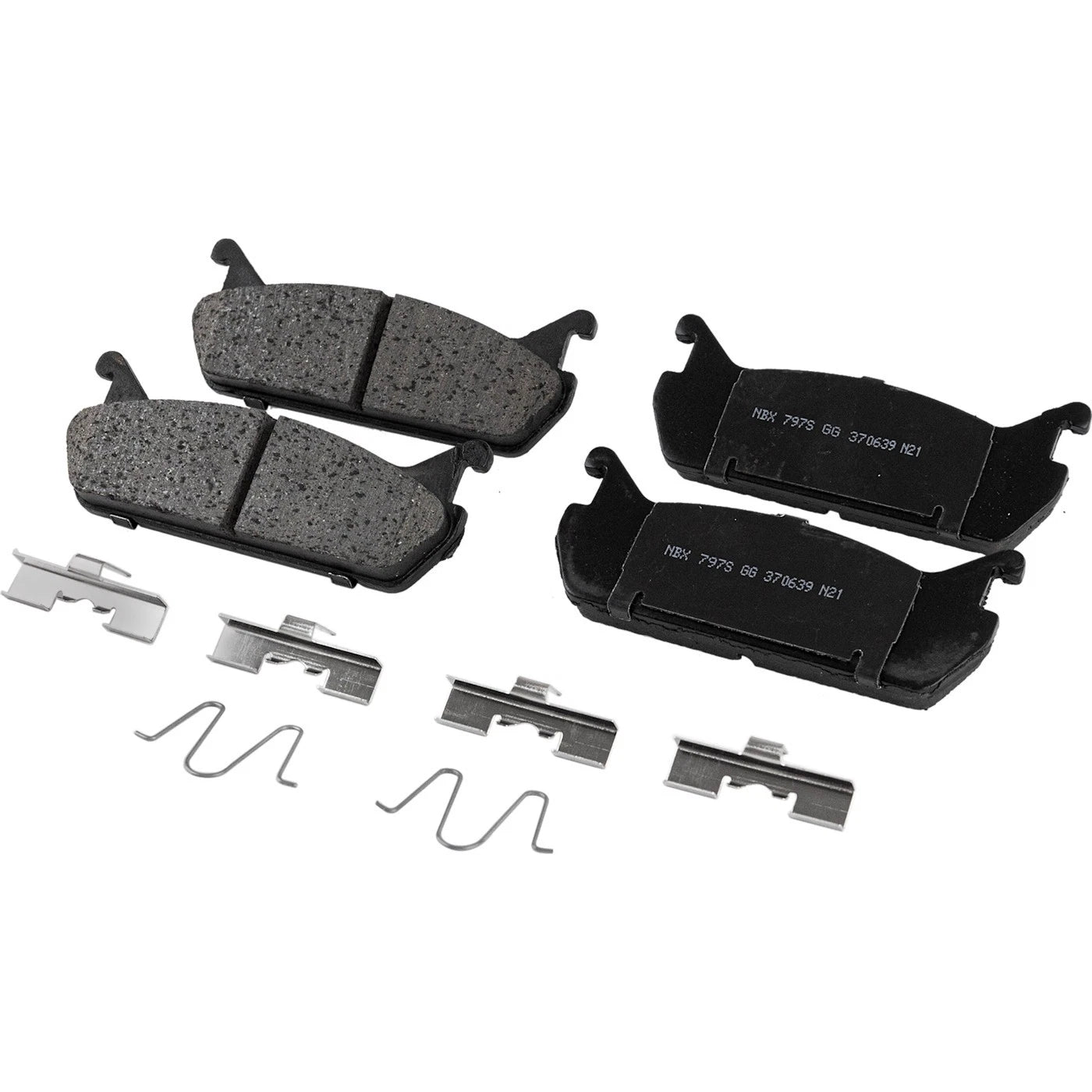 Set of 4 NAO Brake Pads for Mazda Miata (1990–1993)