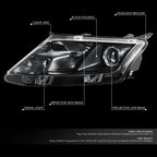 Left Driver Side Projector Headlight Lamp for Ford Fusion (2010–2012)
