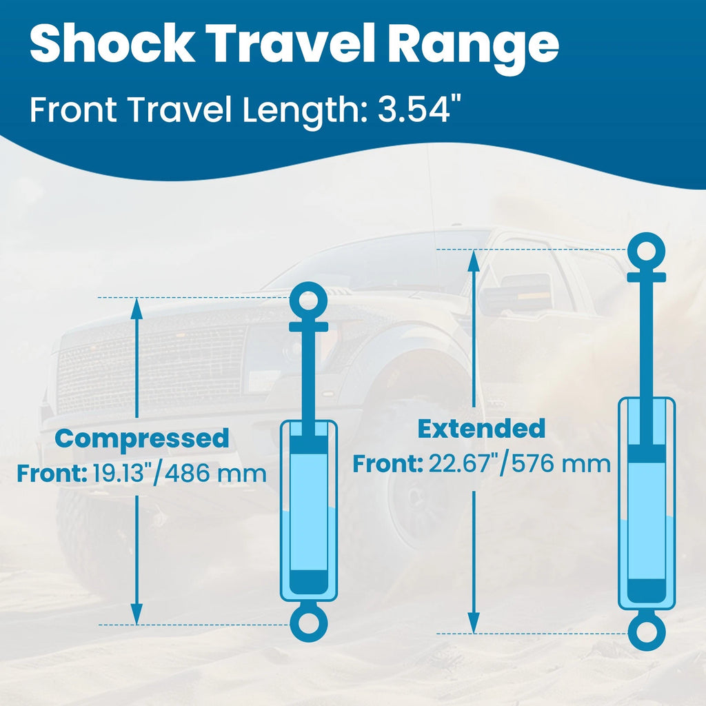 3.5" Front Lift Struts for Chevy Silverado GMC Sierra 1500 2WD 4WD (2007–2014)
